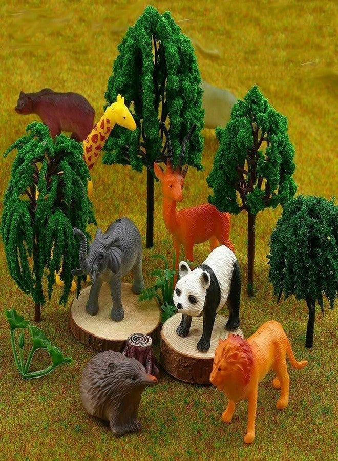 Mallexo 27Pcs Combo of Jungle & Dinosaur Animal Toys for Kids - Mix Animal Figures - Small Size Multicolor - Educational Forest Animal Set - Image 5